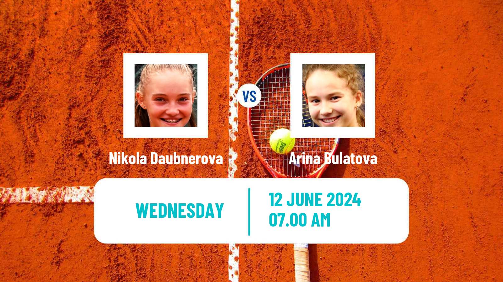 Tennis ITF W15 Kursumlijska Banja 7 Women Nikola Daubnerova - Arina Bulatova