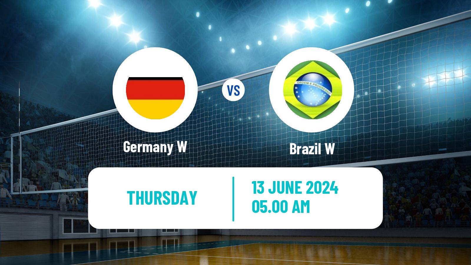 Volleyball Nations League Volleyball Women Germany W - Brazil W