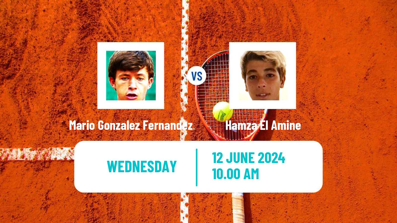 Tennis ITF M25 Rabat Men 2024 Mario Gonzalez Fernandez - Hamza El Amine