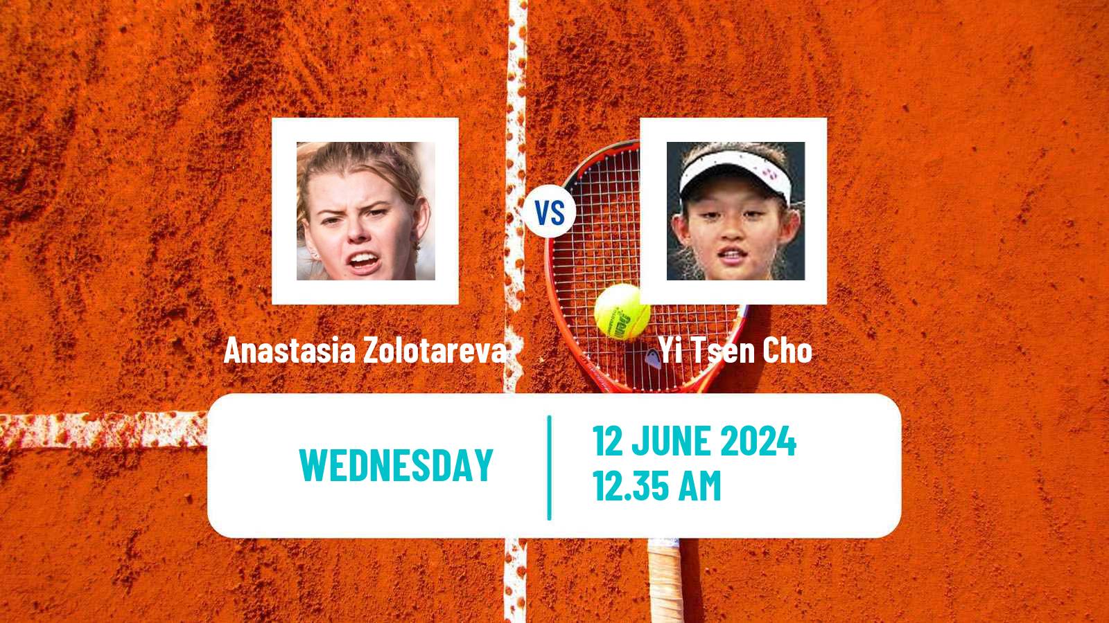 Tennis ITF W50 Taizhou Women Anastasia Zolotareva - Yi Tsen Cho