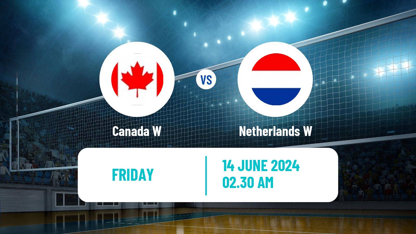 Volleyball Nations League Volleyball Women Canada W - Netherlands W