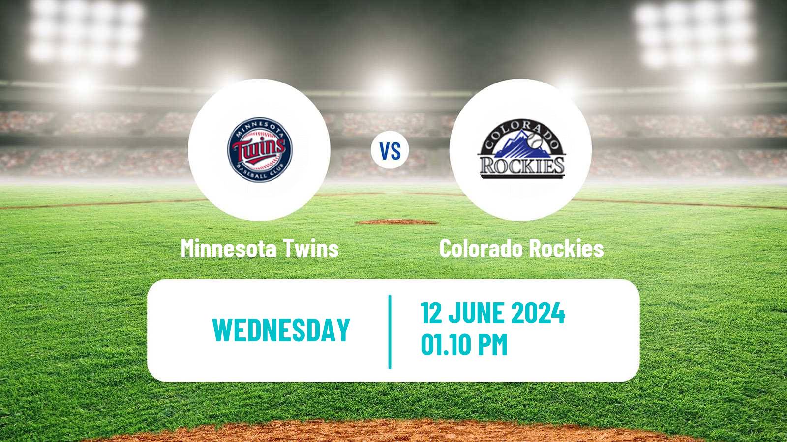 Baseball MLB Minnesota Twins - Colorado Rockies