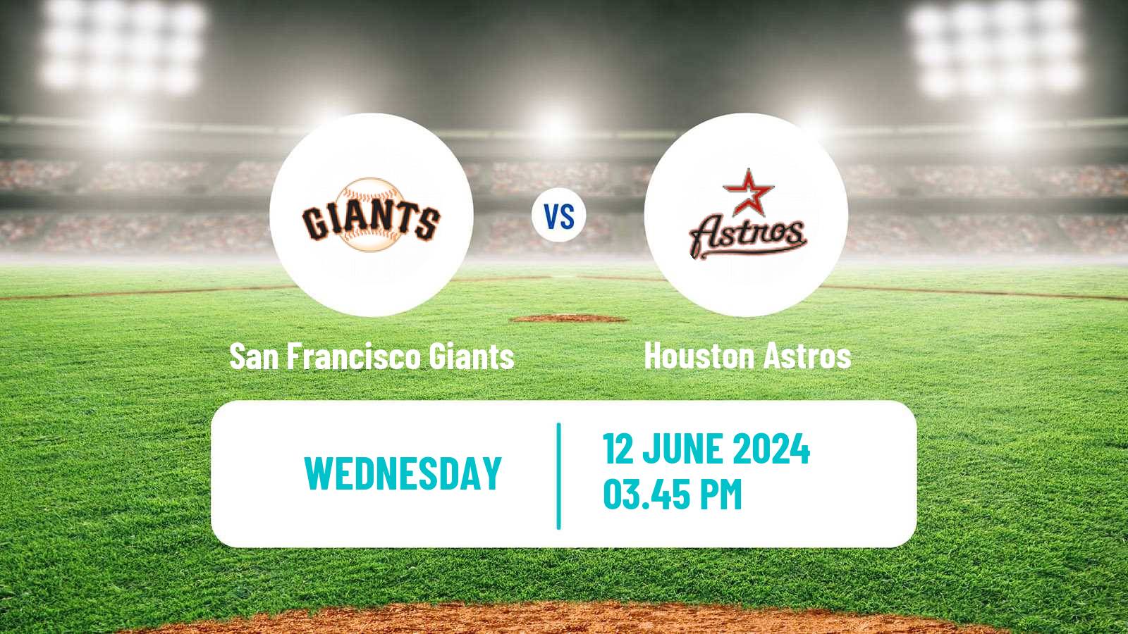 Baseball MLB San Francisco Giants - Houston Astros