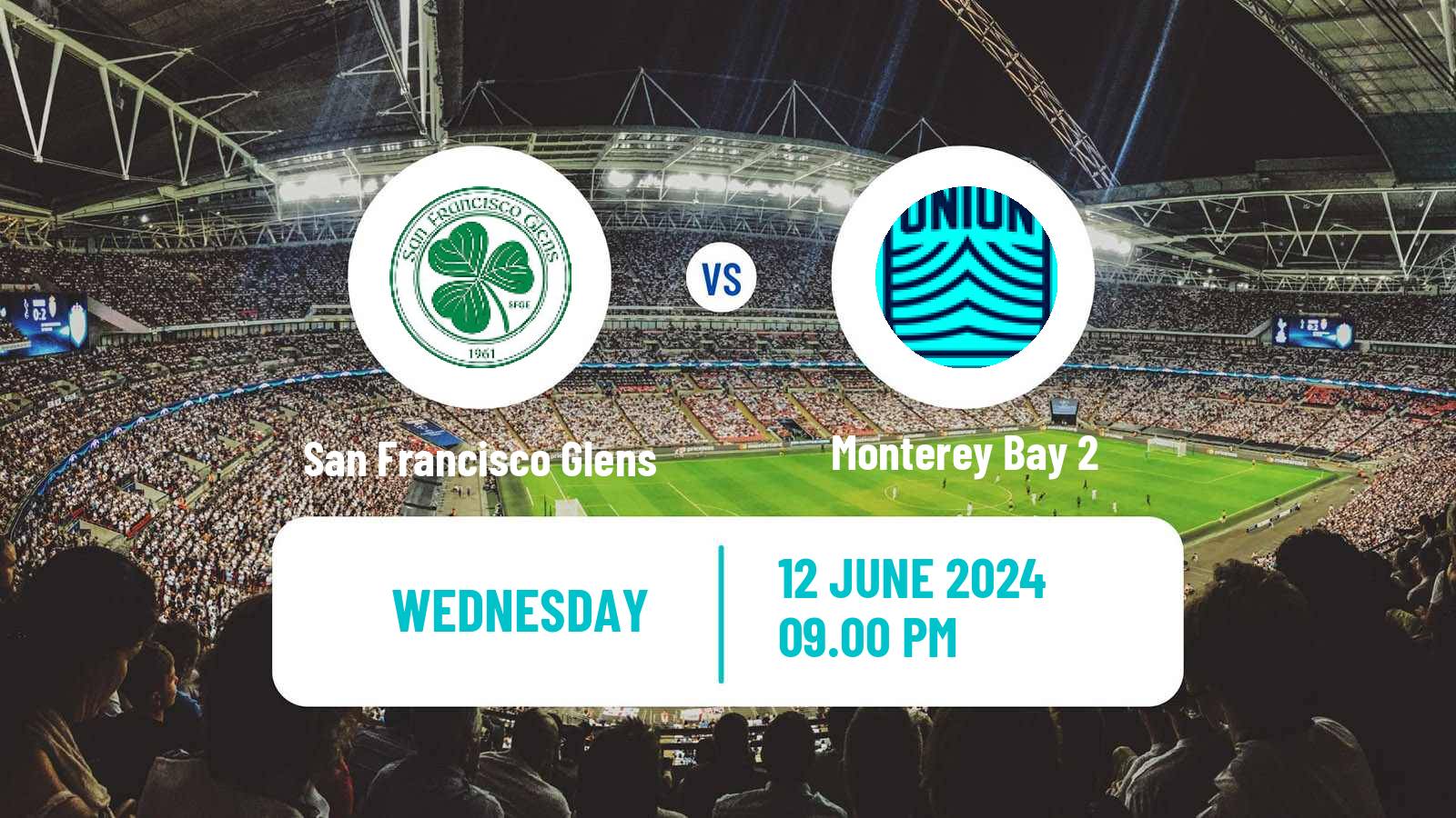 Soccer USL League Two San Francisco Glens - Monterey Bay 2