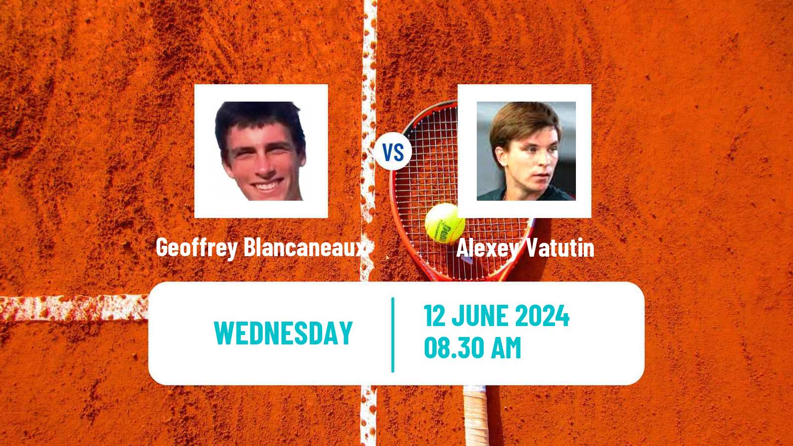 Tennis ITF M25 Villeneuve Loubet H Men Geoffrey Blancaneaux - Alexey Vatutin