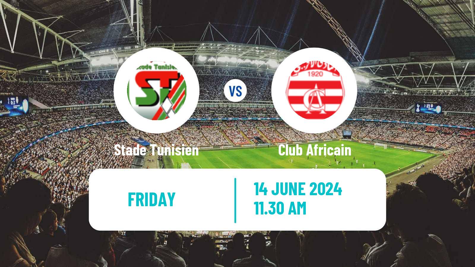 Soccer Tunisian Ligue Professionnelle 1 Stade Tunisien - Club Africain