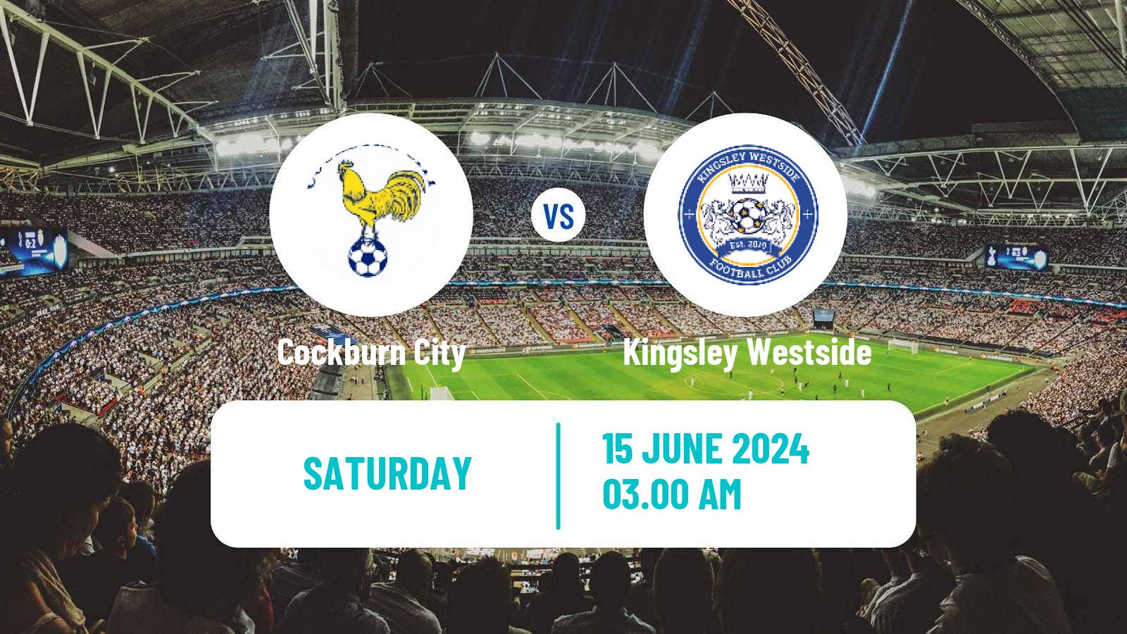 Soccer Australian WA State League Cockburn City - Kingsley Westside