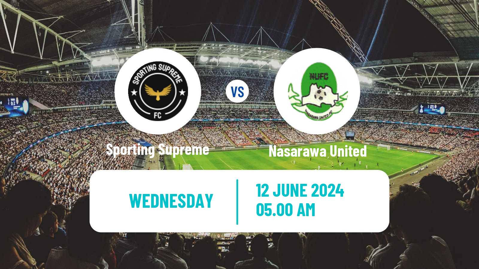 Soccer Nigerian National League Sporting Supreme - Nasarawa United
