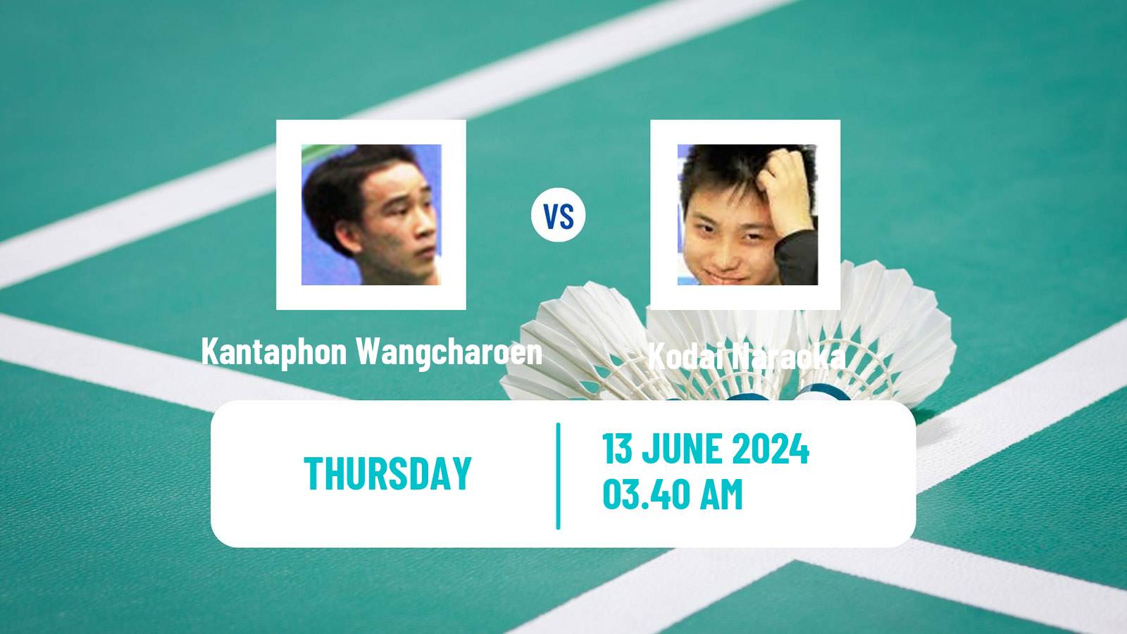 Badminton BWF World Tour Australian Open Men Kantaphon Wangcharoen - Kodai Naraoka