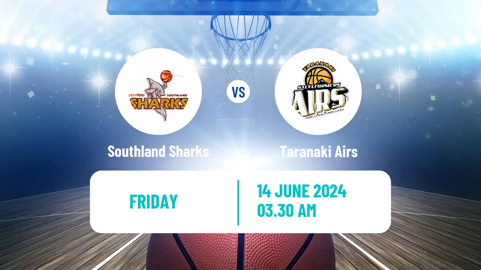 Basketball New Zealand NBL Southland Sharks - Taranaki Airs