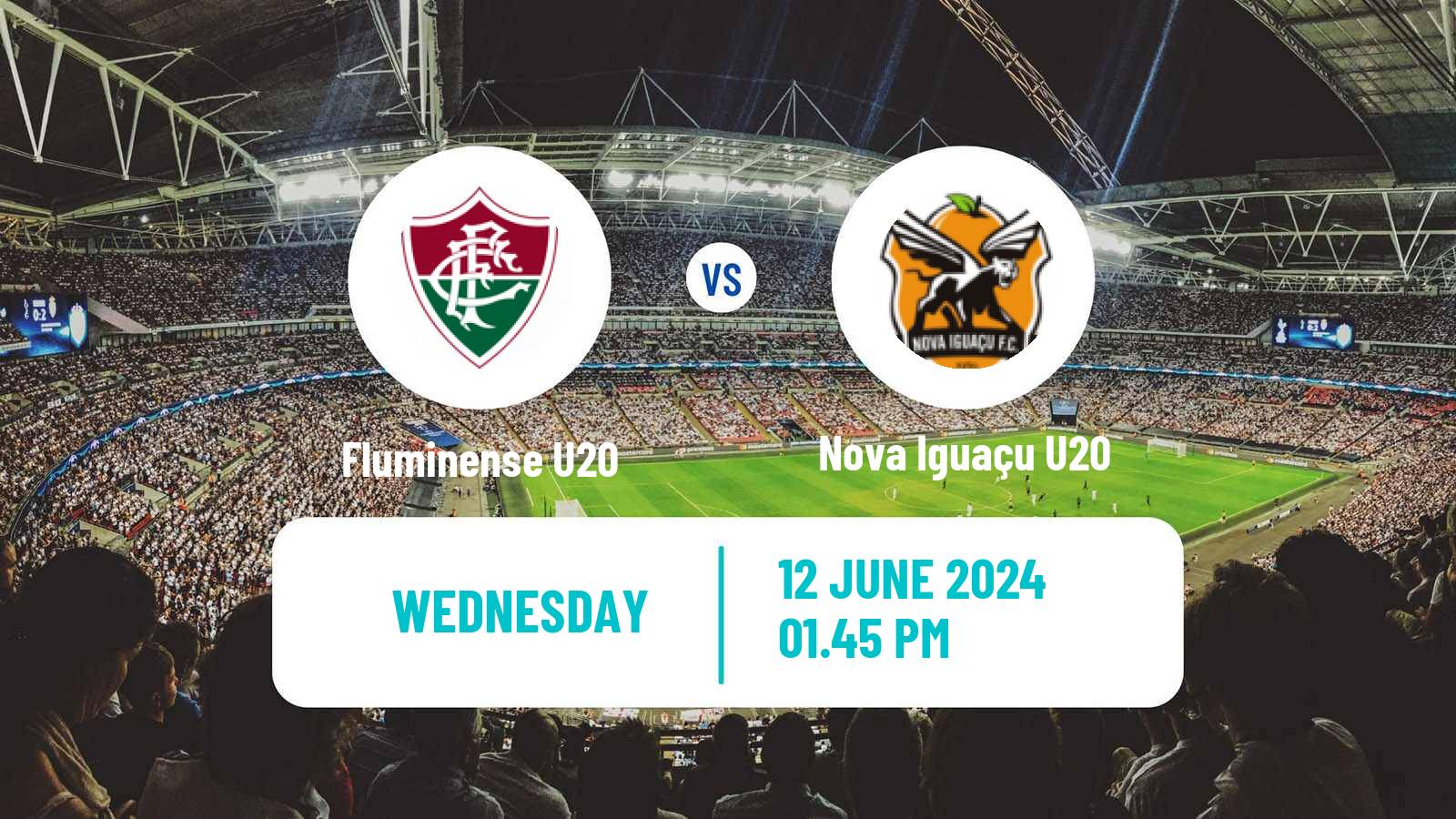 Soccer Brazilian Carioca U20 Fluminense U20 - Nova Iguaçu U20