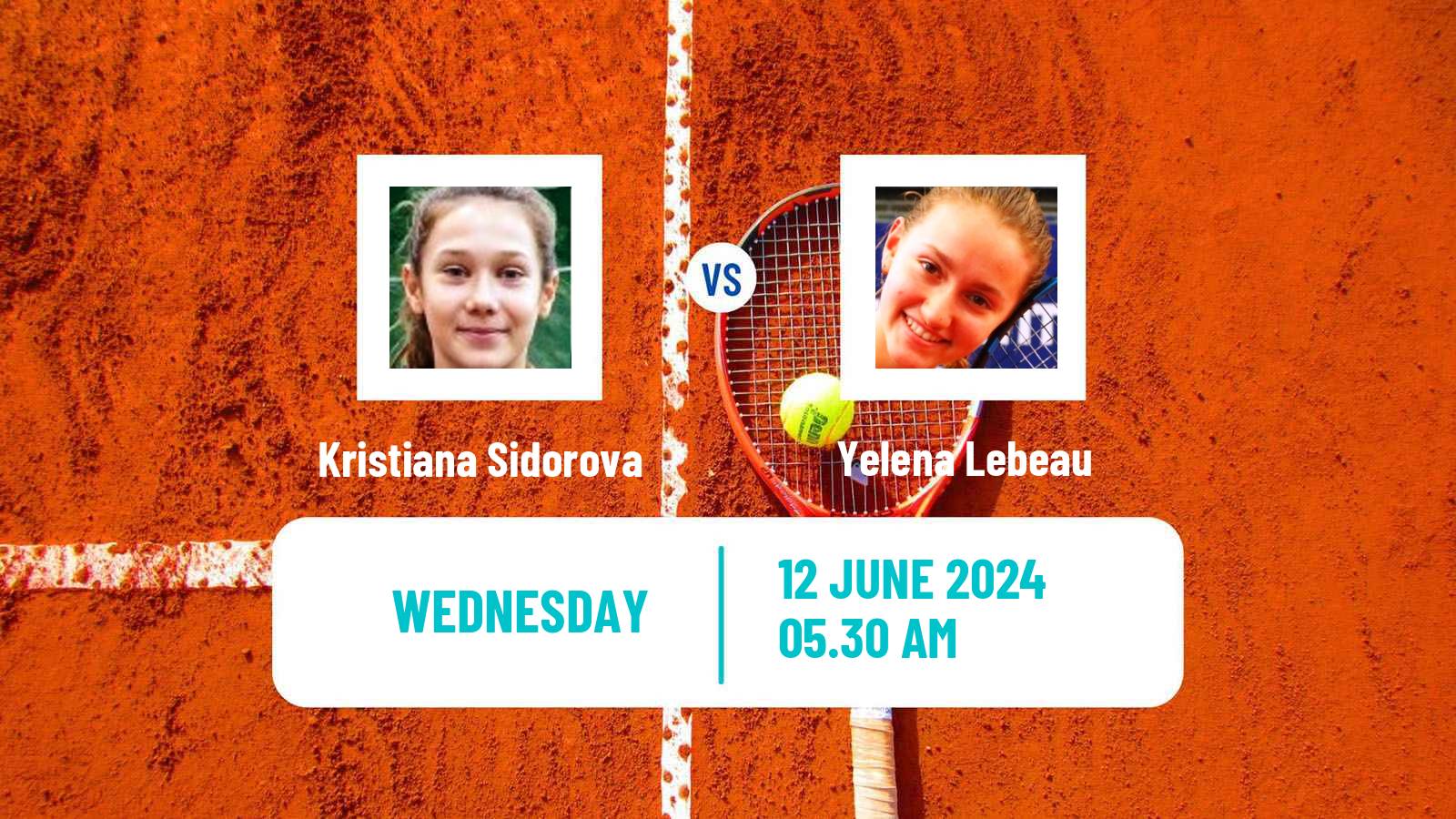 Tennis ITF W15 Norges La Ville Women Kristiana Sidorova - Yelena Lebeau