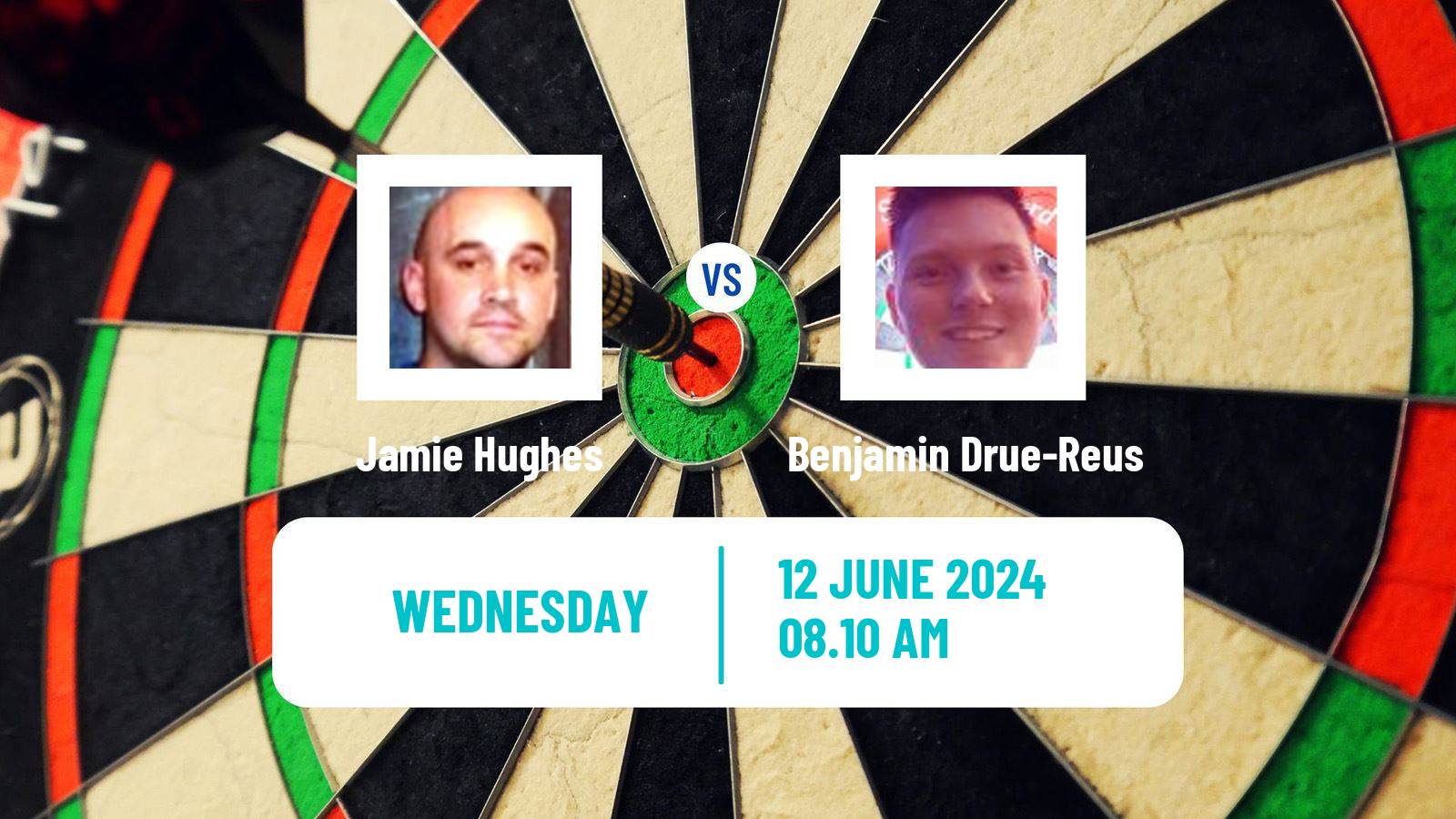 Darts Players Championship 12 Jamie Hughes - Benjamin Drue-Reus