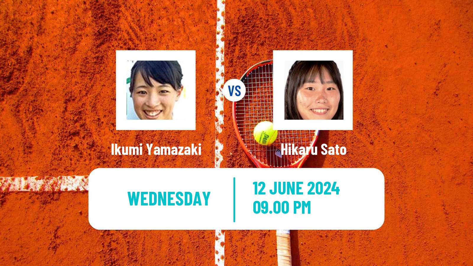 Tennis ITF W15 Tokyo 2 Women Ikumi Yamazaki - Hikaru Sato