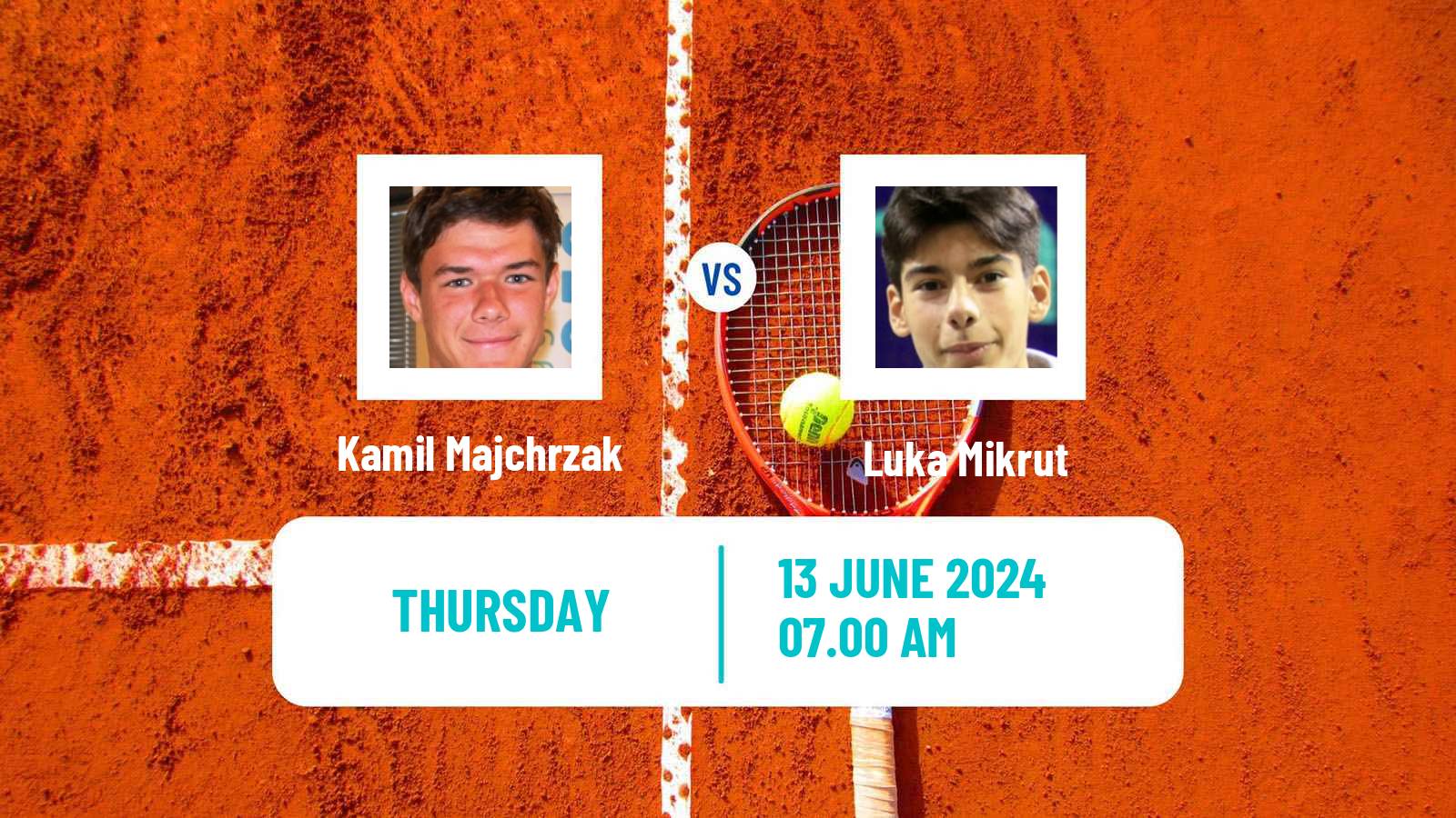 Tennis Bratislava Challenger Men Kamil Majchrzak - Luka Mikrut