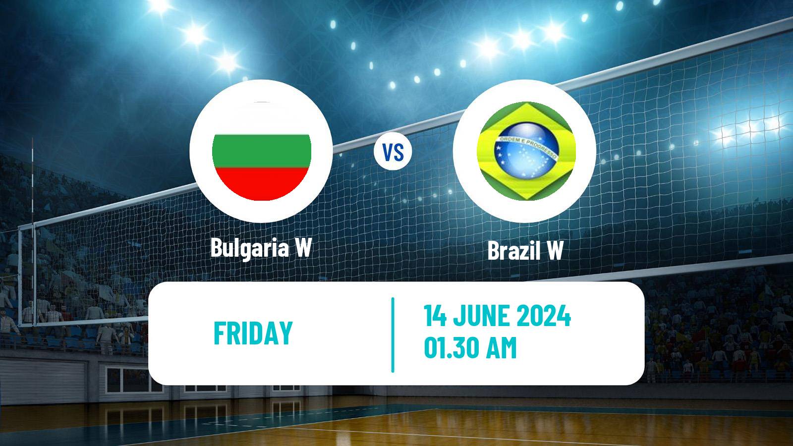 Volleyball Nations League Volleyball Women Bulgaria W - Brazil W