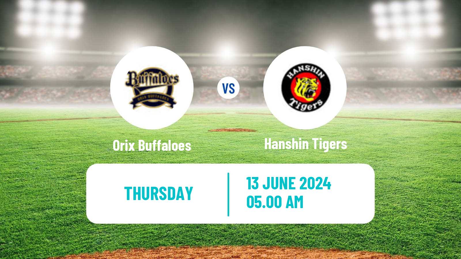 Baseball NPB Orix Buffaloes - Hanshin Tigers