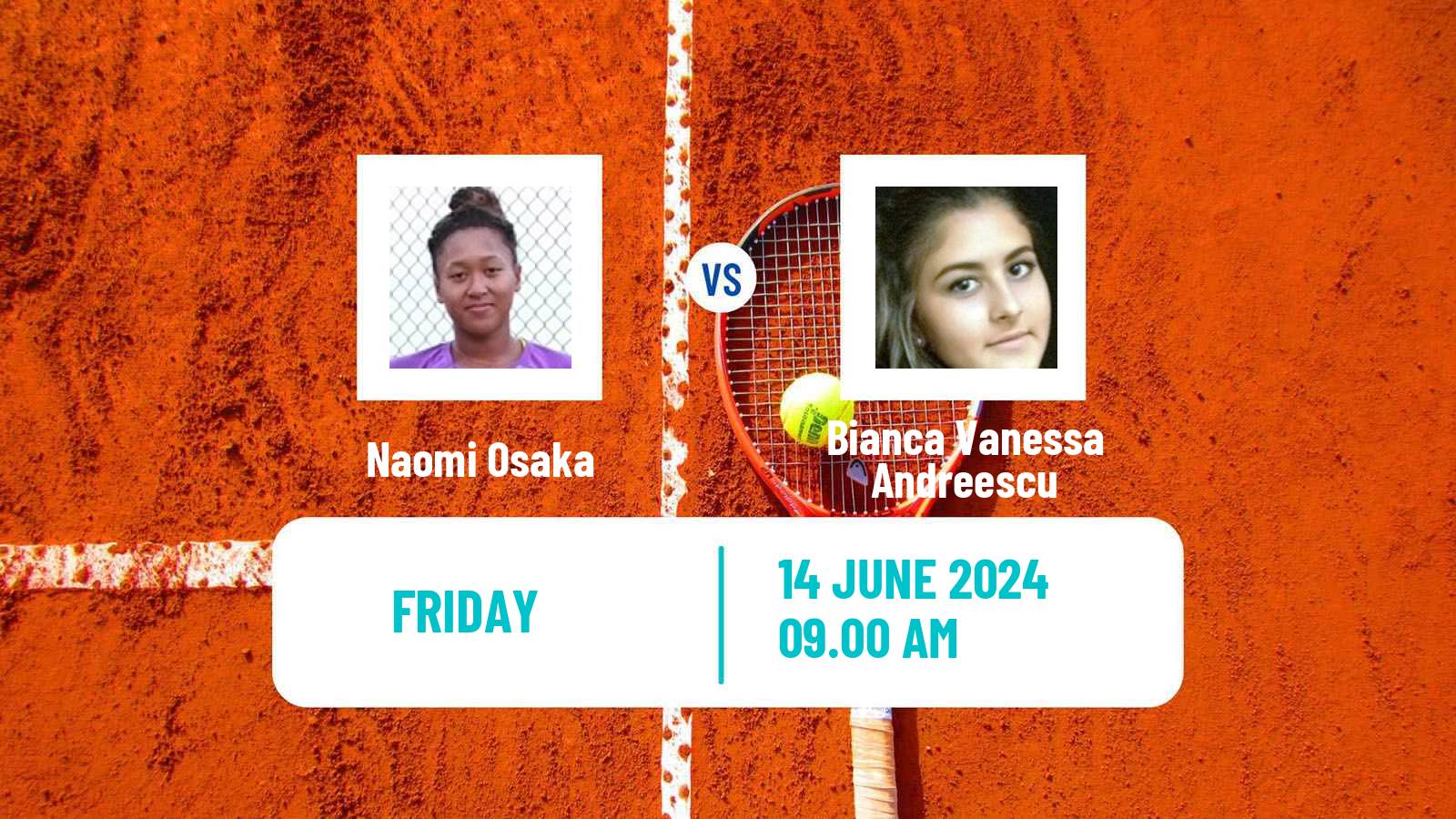 Tennis WTA Hertogenbosch Naomi Osaka - Bianca Vanessa Andreescu
