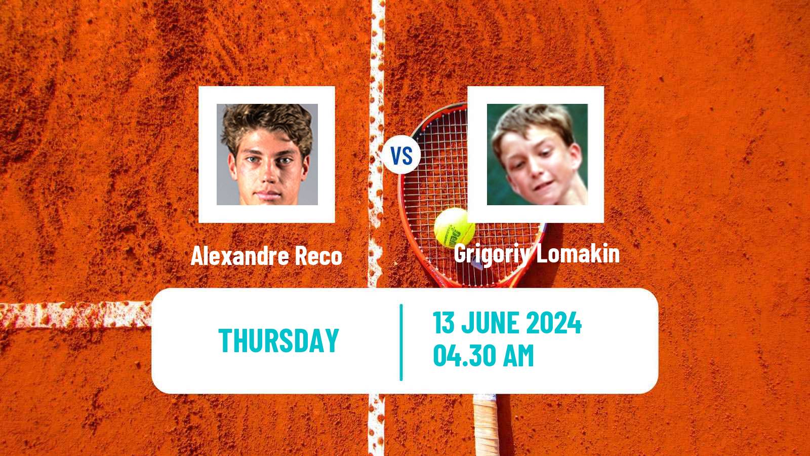 Tennis ITF M15 Monastir 24 Men Alexandre Reco - Grigoriy Lomakin