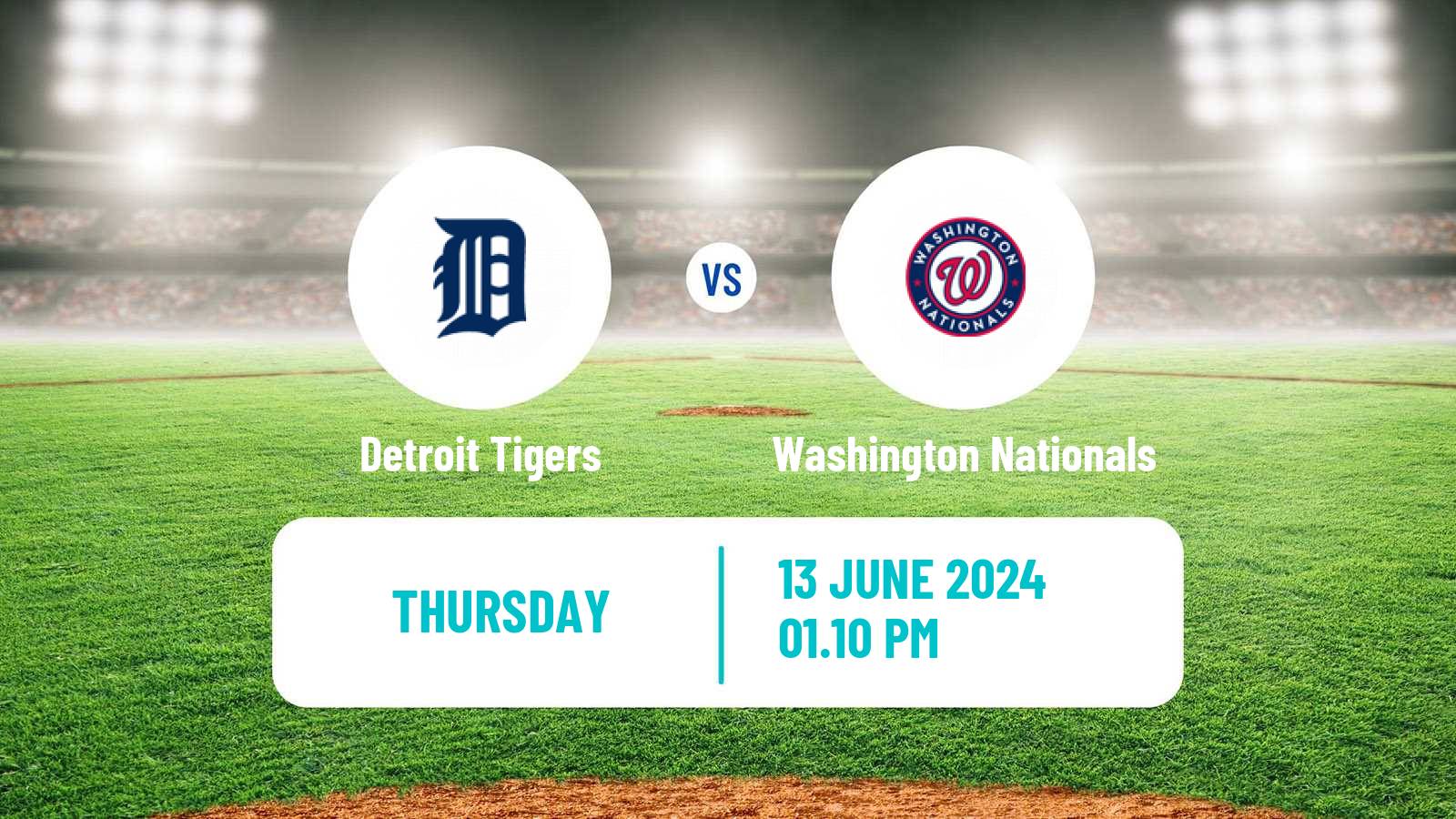 Baseball MLB Detroit Tigers - Washington Nationals