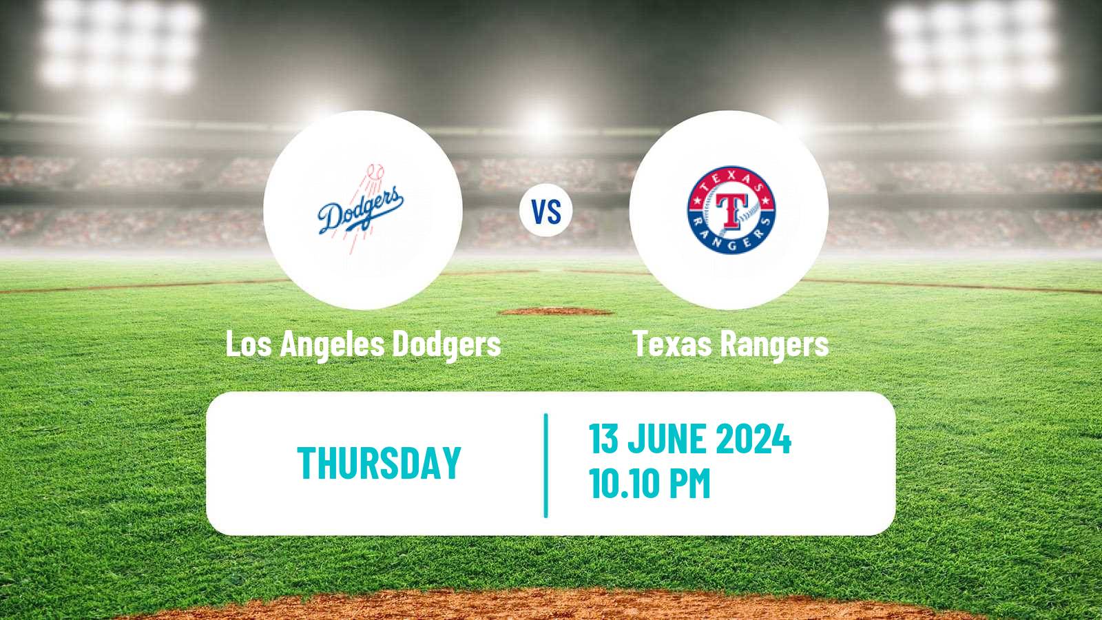 Baseball MLB Los Angeles Dodgers - Texas Rangers