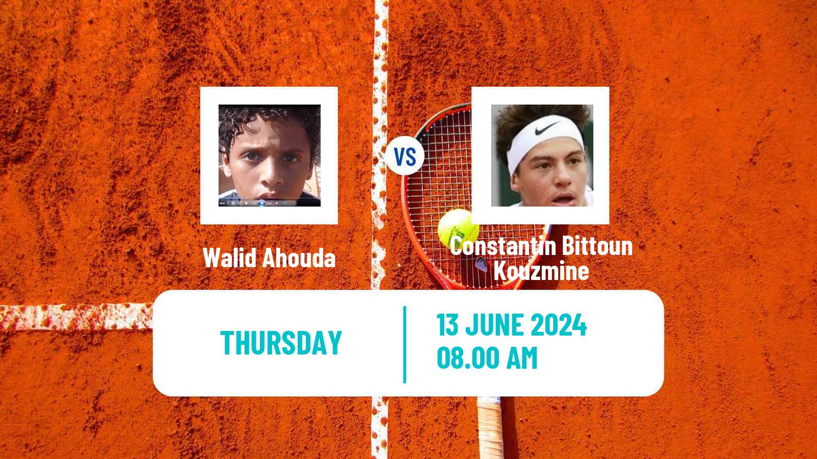 Tennis ITF M25 Rabat Men Walid Ahouda - Constantin Bittoun Kouzmine