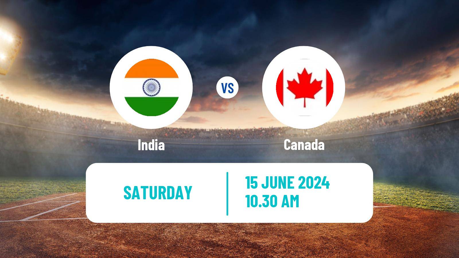 Cricket ICC World Twenty20 Canada - India