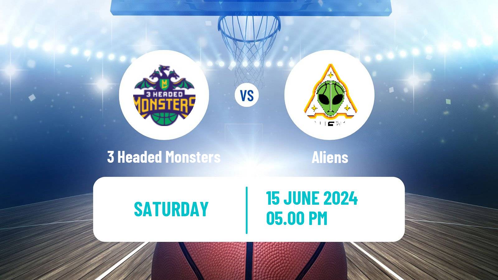 Basketball BIG3 3x3 3 Headed Monsters - Aliens