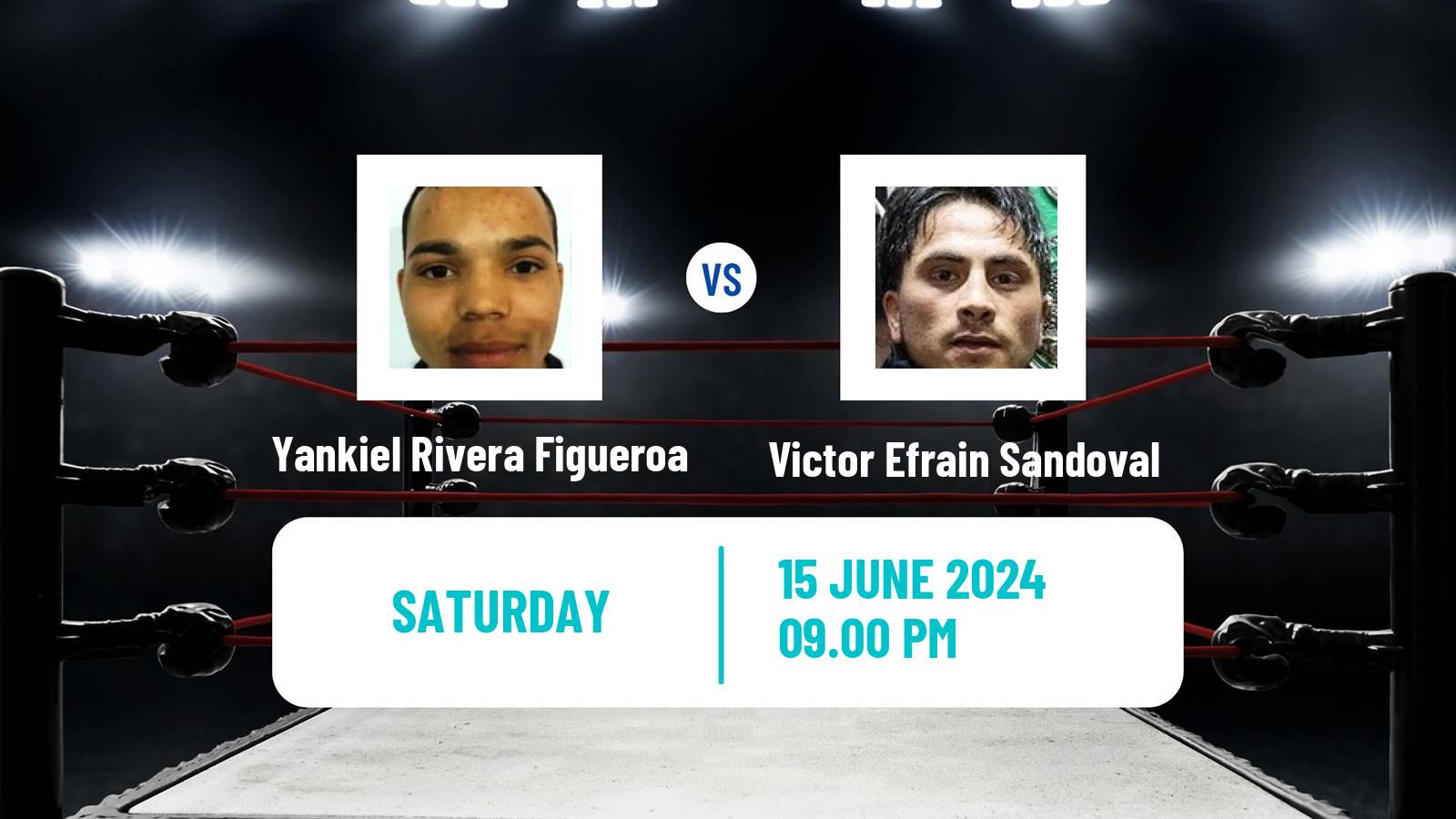 Boxing Flyweight WBC Continental Americas WBO Inter Continental Titles Men Yankiel Rivera Figueroa - Victor Efrain Sandoval