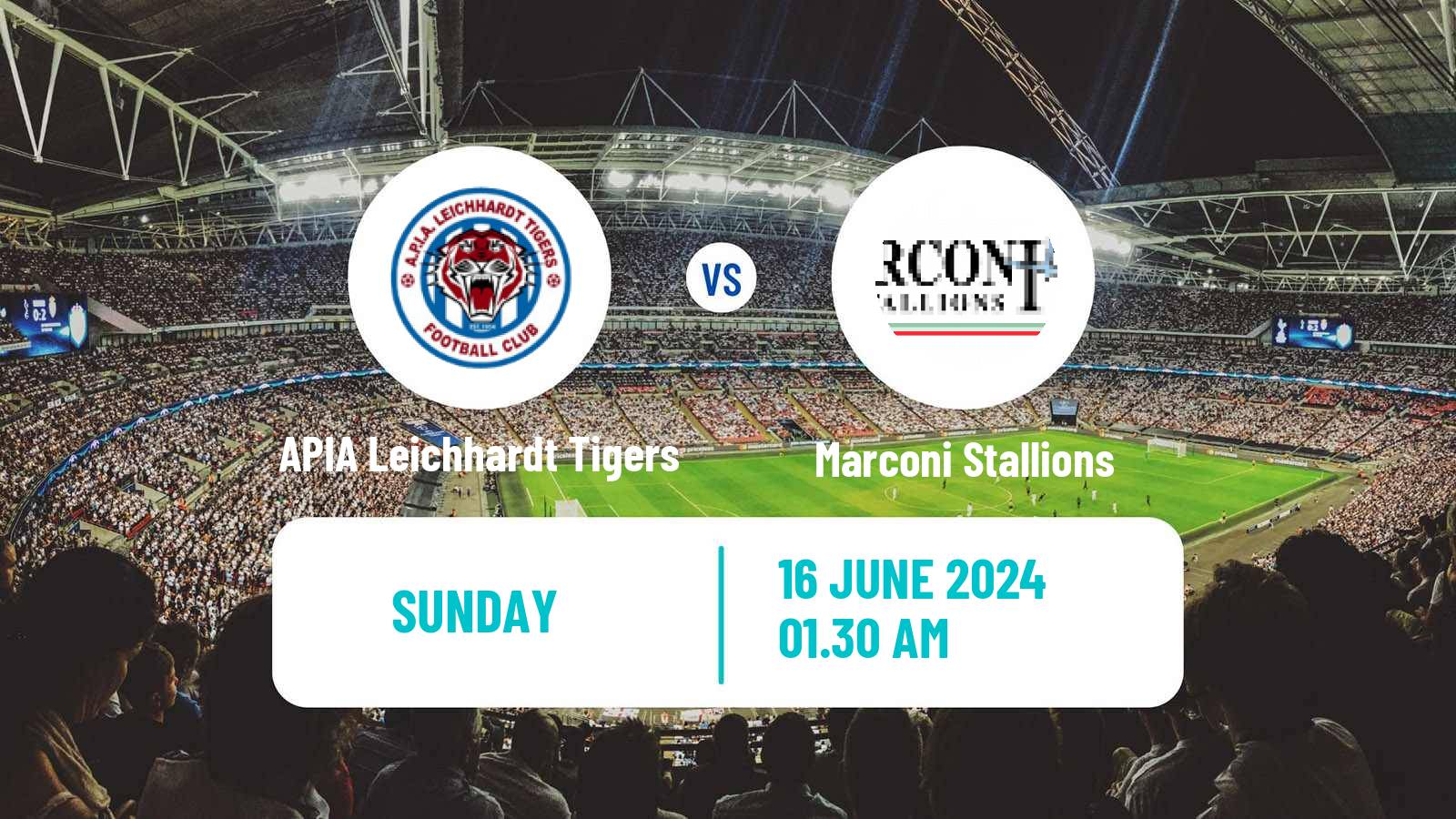Soccer Australian NPL NSW APIA Leichhardt Tigers - Marconi Stallions