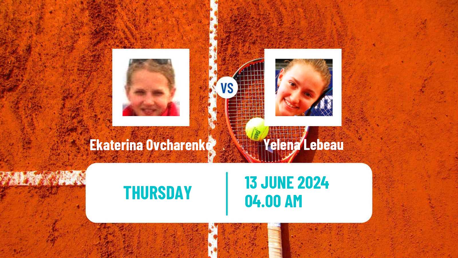 Tennis ITF W15 Norges La Ville Women Ekaterina Ovcharenko - Yelena Lebeau