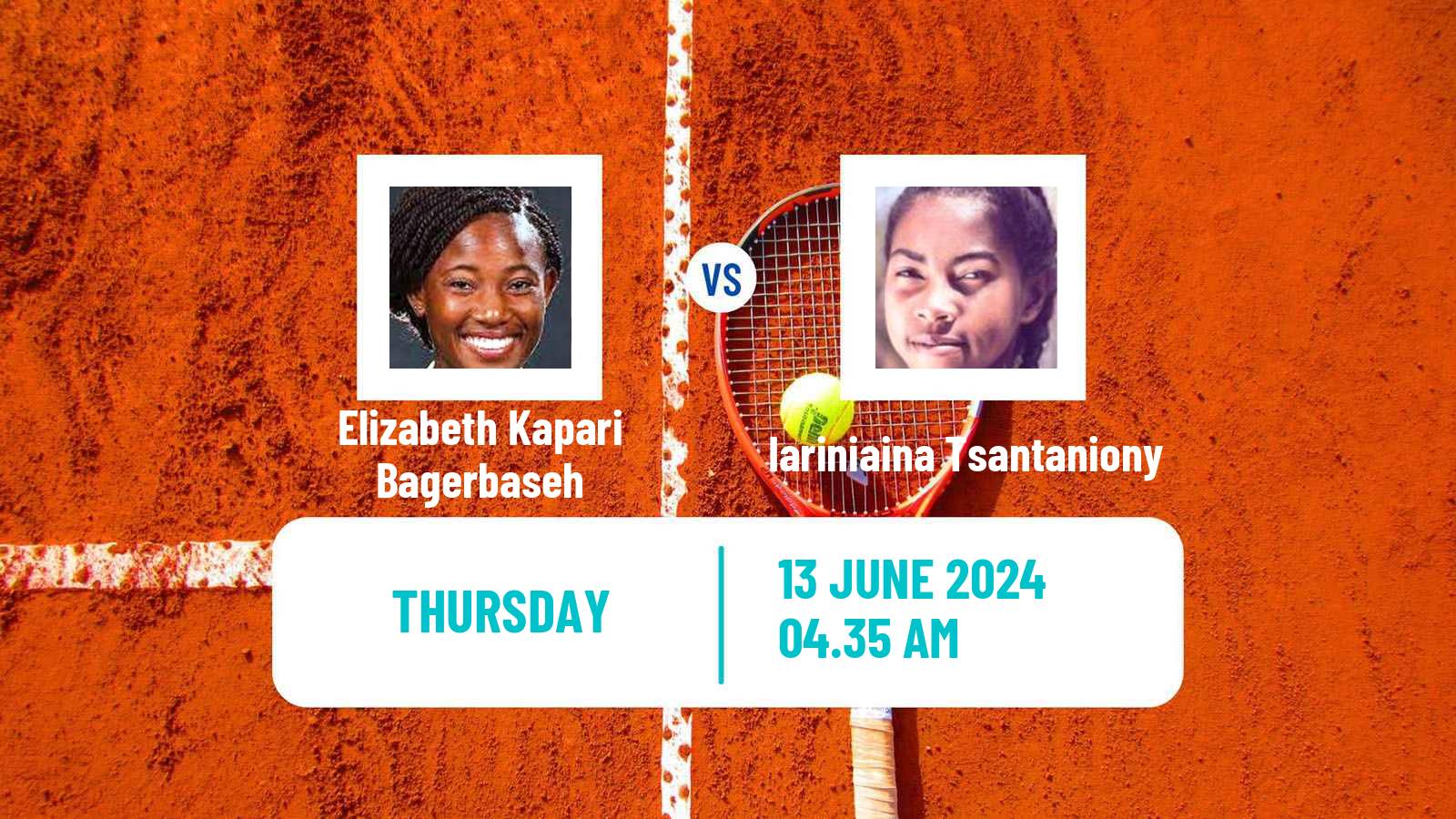 Tennis WTA Billie Jean King Cup Group III Elizabeth Kapari Bagerbaseh - Iariniaina Tsantaniony