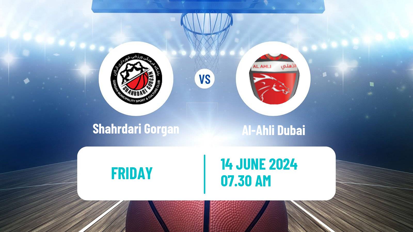 Basketball Asia Champions League Basketball Shahrdari Gorgan - Al-Ahli Dubai