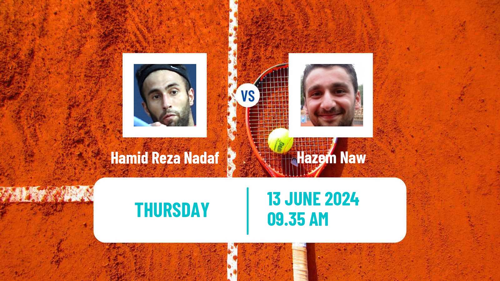 Tennis Davis Cup Group III Hamid Reza Nadaf - Hazem Naw