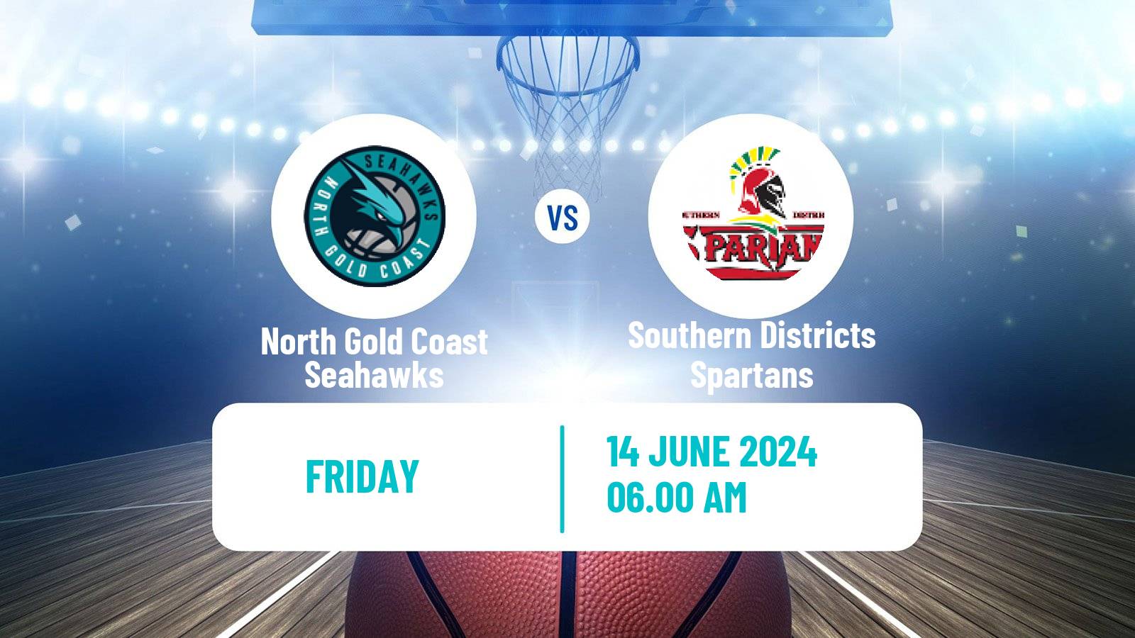 Basketball Australian NBL1 North North Gold Coast Seahawks - Southern Districts Spartans