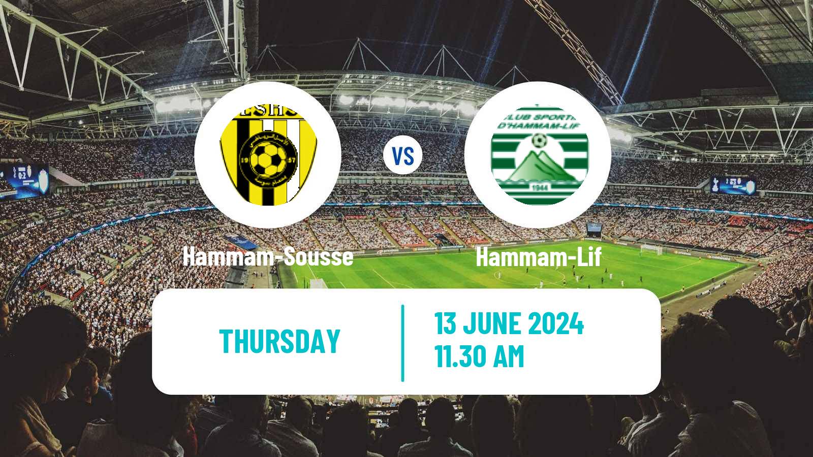 Soccer Tunisian Ligue 2 Hammam-Sousse - Hammam-Lif