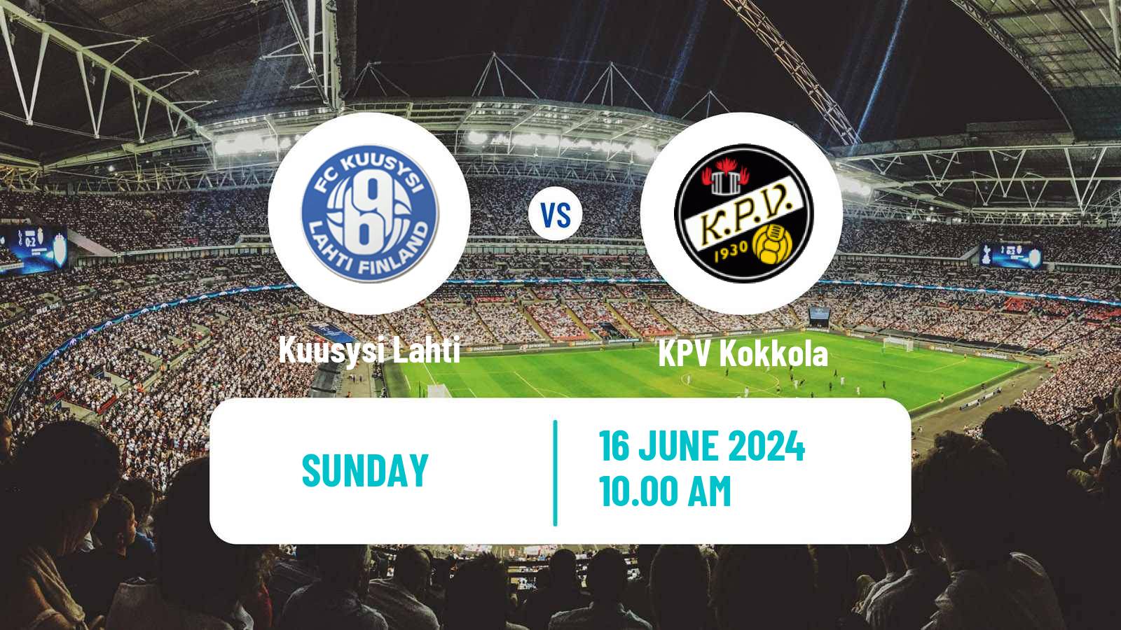 Soccer Finnish Cup Kuusysi Lahti - KPV Kokkola