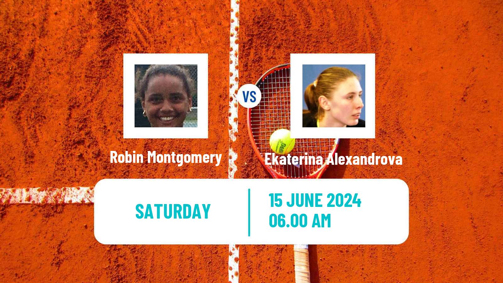 Tennis WTA Hertogenbosch Robin Montgomery - Ekaterina Alexandrova