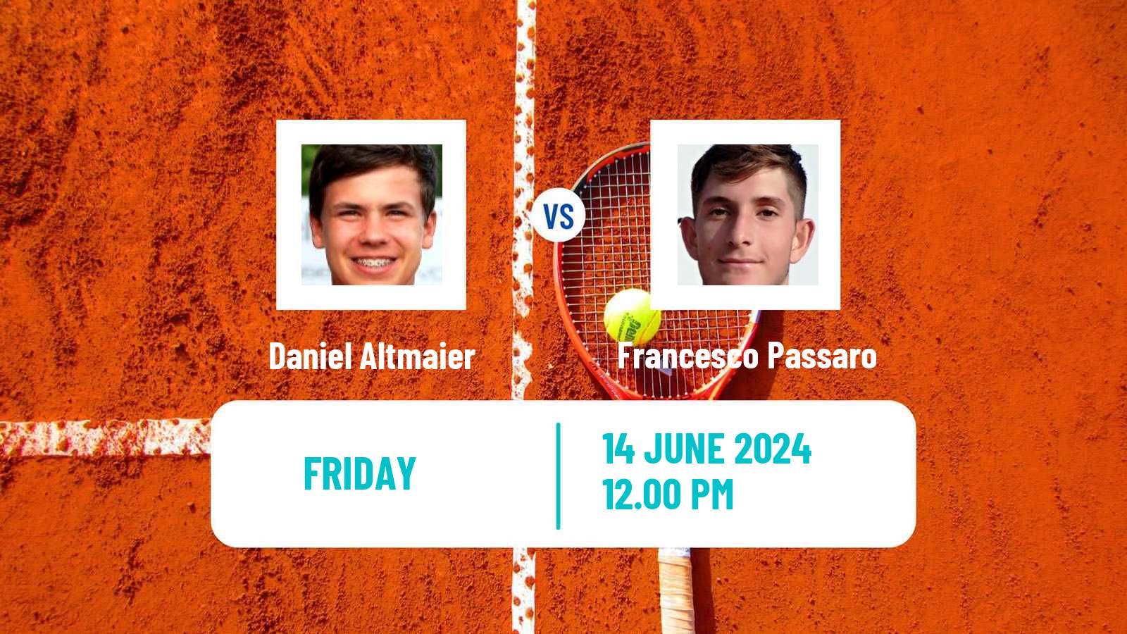 Tennis Perugia Challenger Men Daniel Altmaier - Francesco Passaro