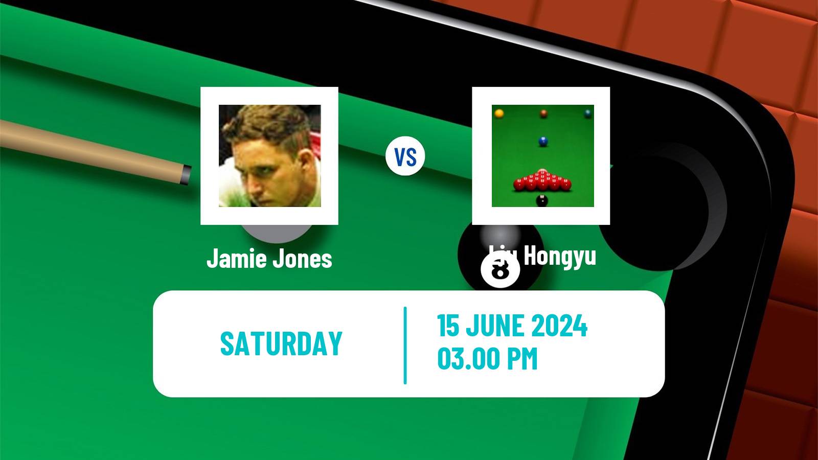 Snooker Championship League Jamie Jones - Liu Hongyu