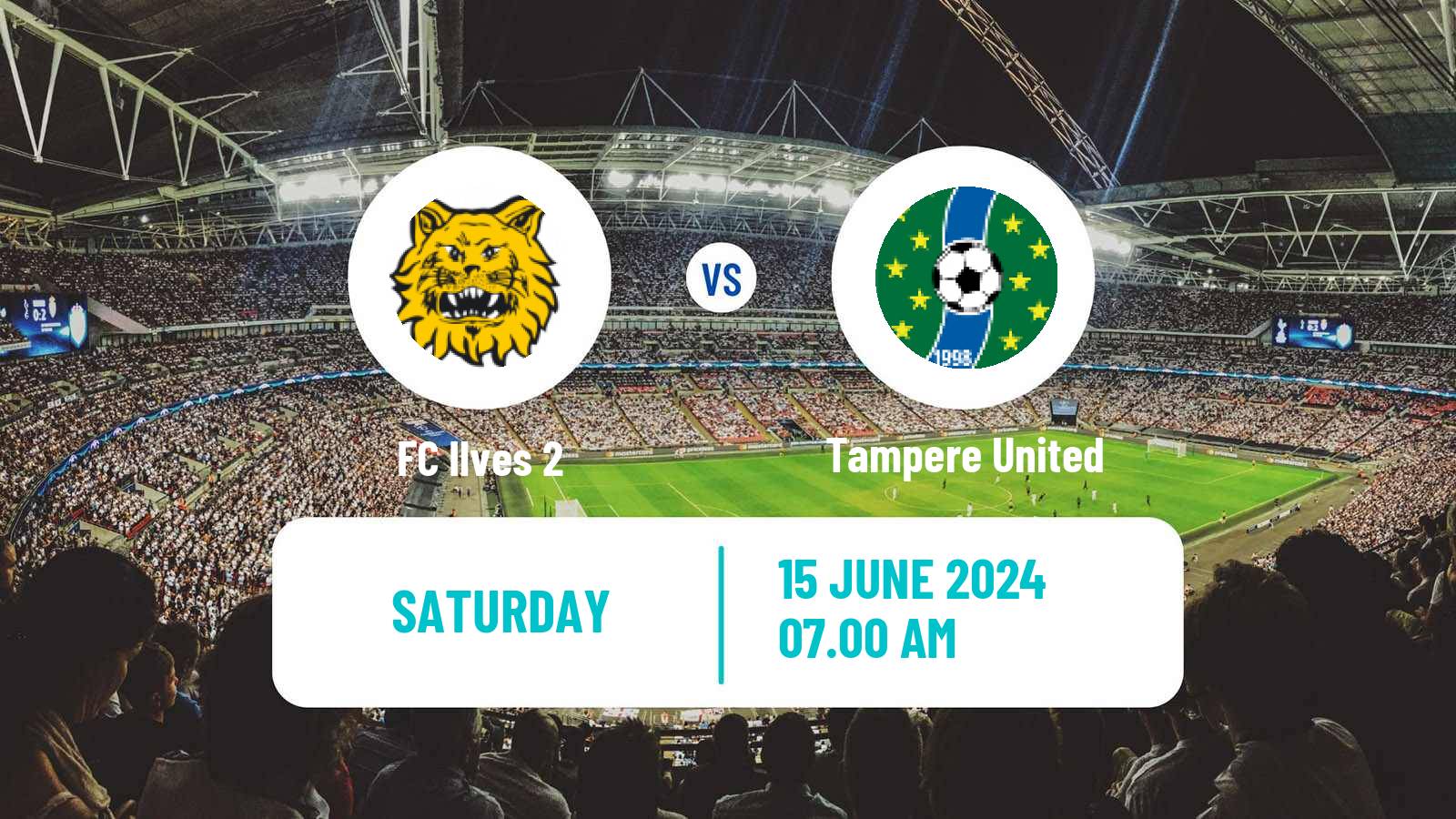 Soccer Finnish Kakkonen Group B Ilves 2 - Tampere United