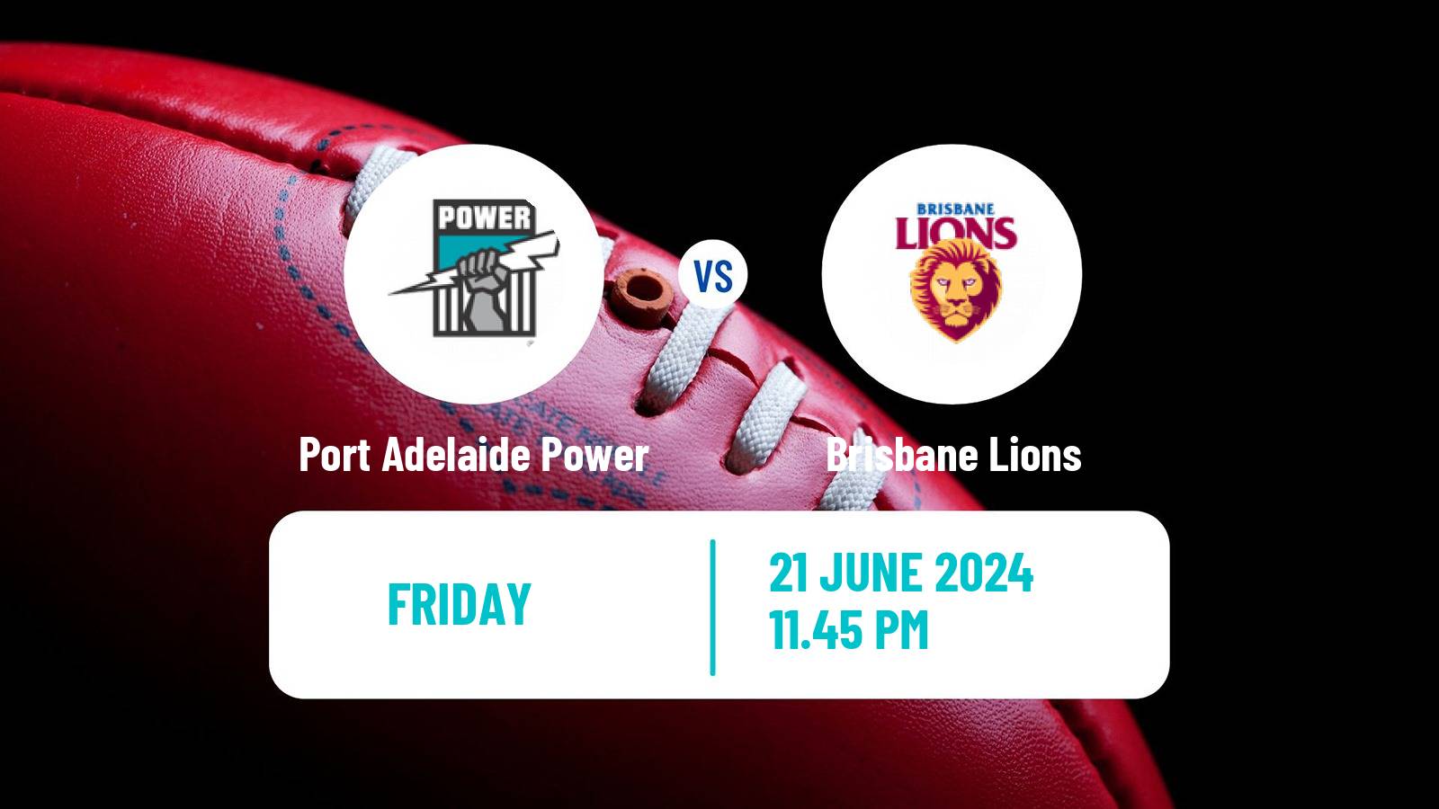 Aussie rules AFL Port Adelaide Power - Brisbane Lions