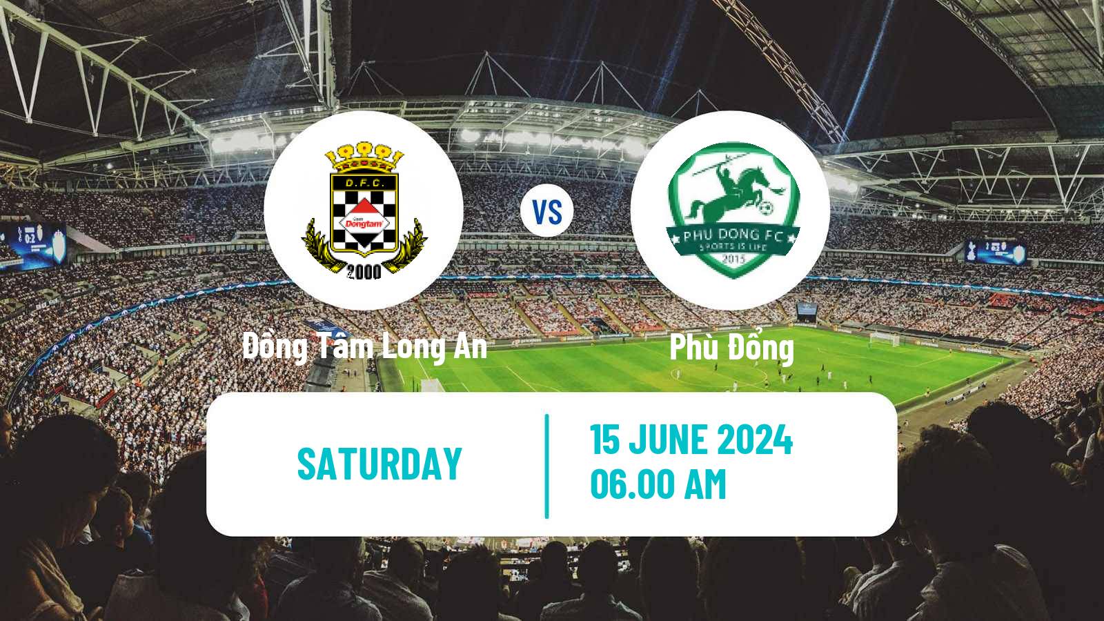 Soccer Vietnamese V League 2 Đồng Tâm Long An - Phù Đổng