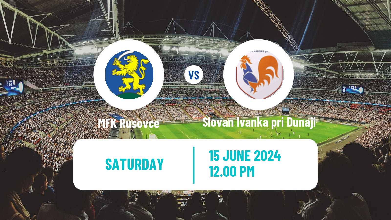 Soccer Slovak 4 Liga Bratislava Rusovce - Slovan Ivanka pri Dunaji