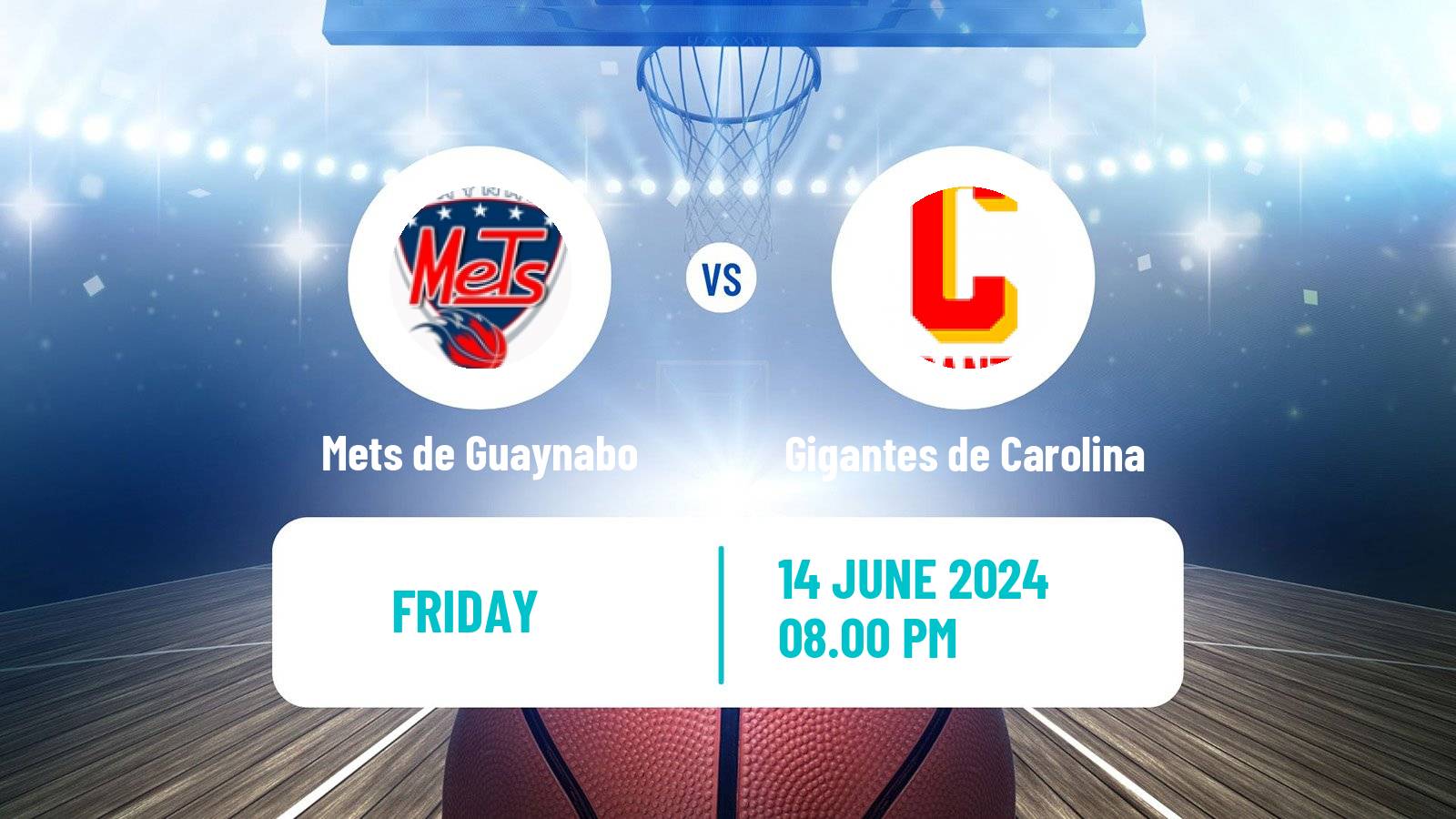 Basketball Puerto Rican BSN Mets de Guaynabo - Gigantes de Carolina