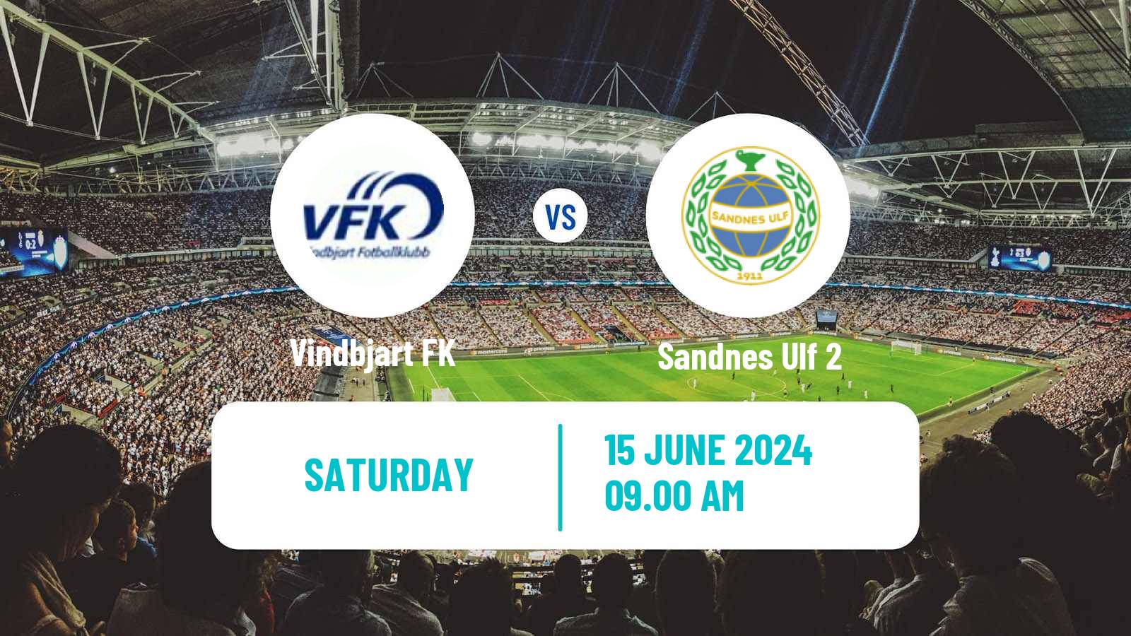 Soccer Norwegian Division 3 - Group 2 Vindbjart - Sandnes Ulf 2