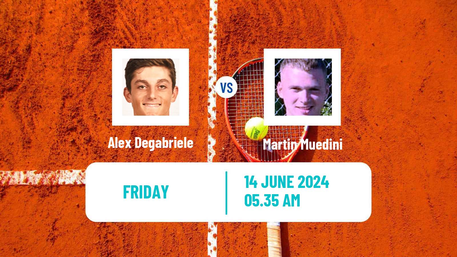 Tennis Davis Cup Group IV Alex Degabriele - Martin Muedini