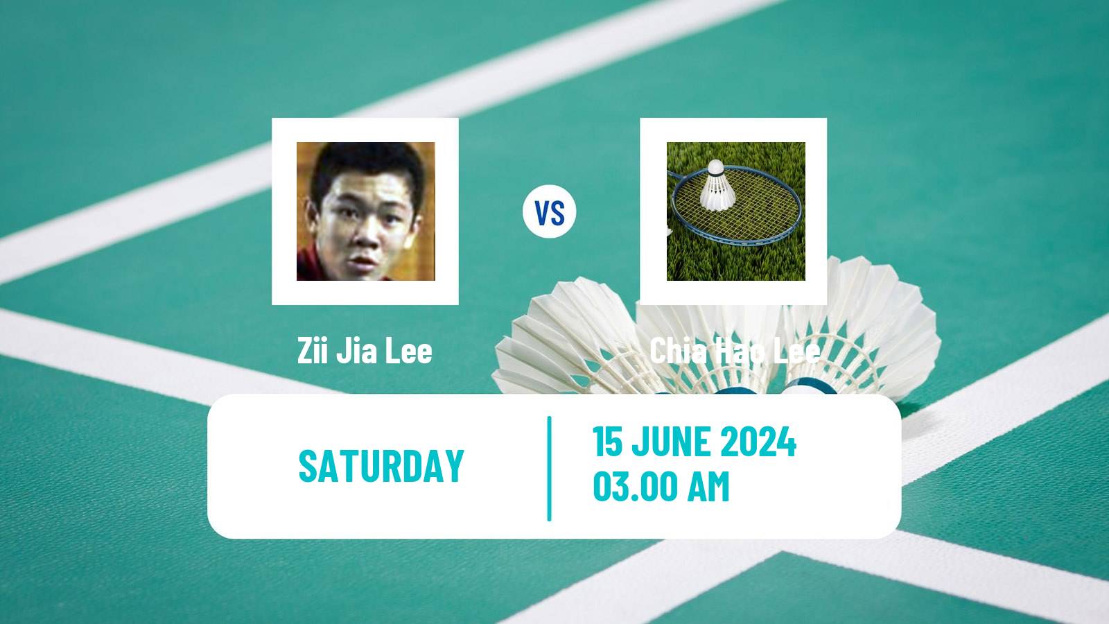 Badminton BWF World Tour Australian Open Men Zii Jia Lee - Chia Hao Lee