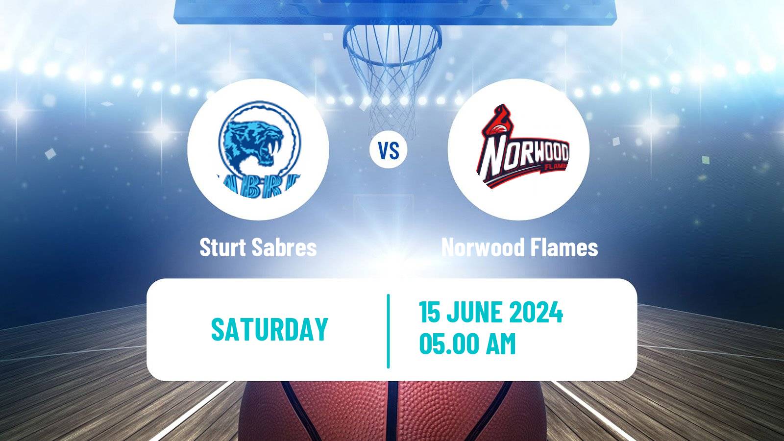 Basketball Australian NBL1 Central Women Sturt Sabres - Norwood Flames