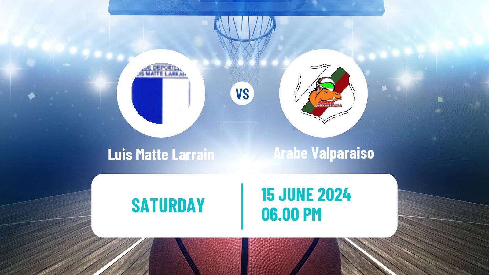 Basketball Chilean LNB 2 Luis Matte Larrain - Arabe Valparaiso